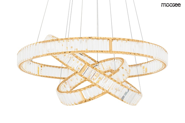 Wisząca lampa glamour Liberty LED 62,6W 3000K kaskada złota