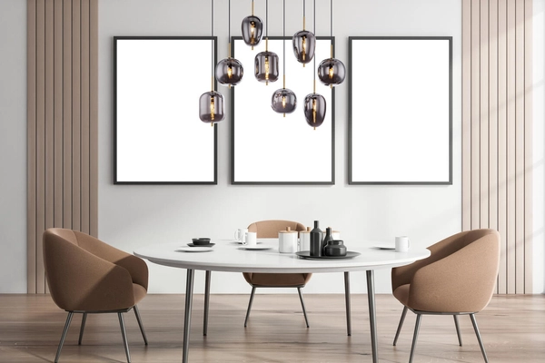 Lampa wisząca Blacky 15345-8MM designerska mosiądz przydymiona