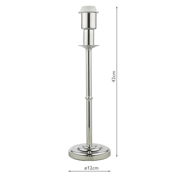 Metalowa podstawa do lampki nocnej Marble MAR4238-EH Dar Lighting nikiel