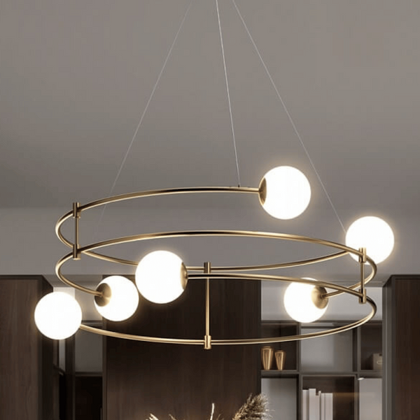 Zwisowa lampa Basic Form MOD317PL-06G balls kule białe