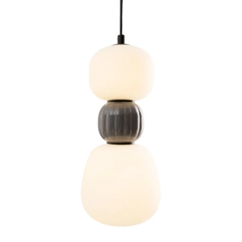 Szklana wisząca lampa Modern P0629 LED 12W 3000K ciemny szary