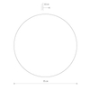 Lampa ścienna Ring 11291 Nowodvorski LED 13W 3000K do salonu drewniana