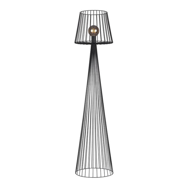 Druciana lampa podłogowa Soul K-4643 do salonu czarna