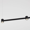 Podłużna lampa wisząca na belce PISCO LE44354 LED 21W 3000K czarna