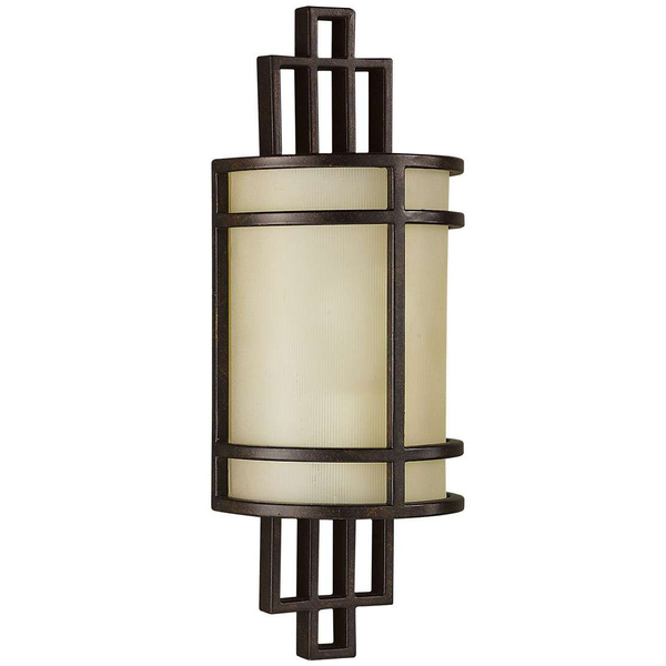 LAMPA ścienna Fusion FE-FUSION1 Elstead FEISS półokrągła OPRAWA metalowy kinkiet brąz biały