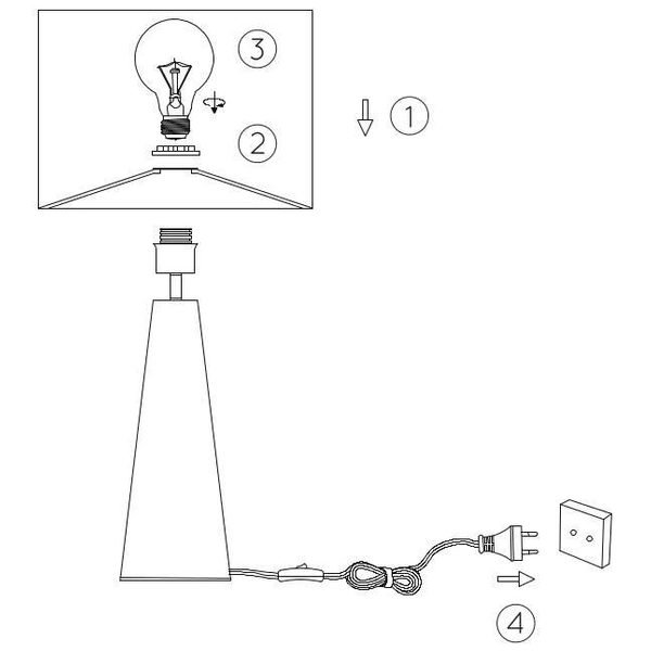 Stołowa LAMPKA stojąca VELVET 10501/81/37 Lucide abażurowa LAMPA nocna niebieska