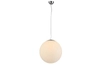 Loftowa lampa wisząca White Ball kula do pokoju biała