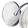 Lampa ścienna do salonu Yasmin YAS0750 szklana przezroczysta chrom