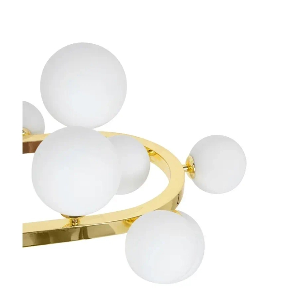 Molekułowa lampa wisząca ALURE MSE1501100605/MILK glamour kule białe złote