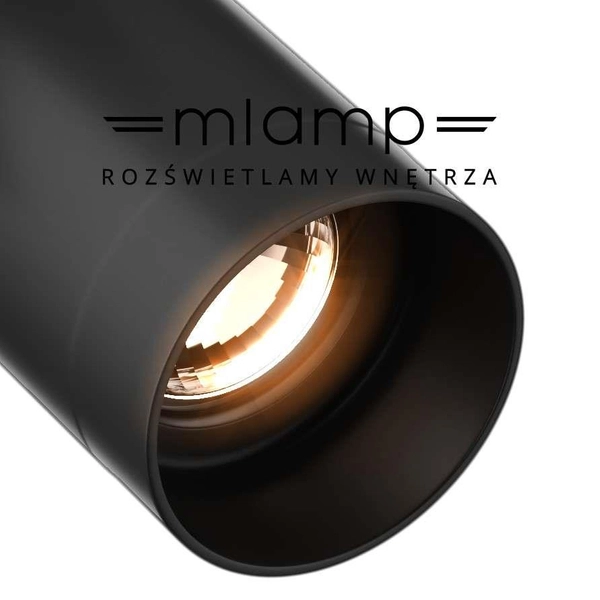 Nowoczesny spot Tori metalowa lampa nastropowa czarna