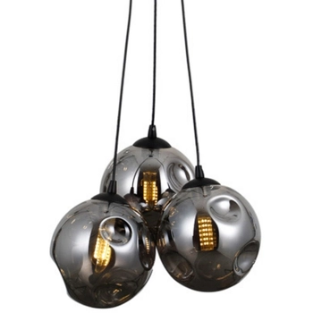Lampa wisząca Perlos PND-54456-3A-HB-SMG Italux kule balls czarne