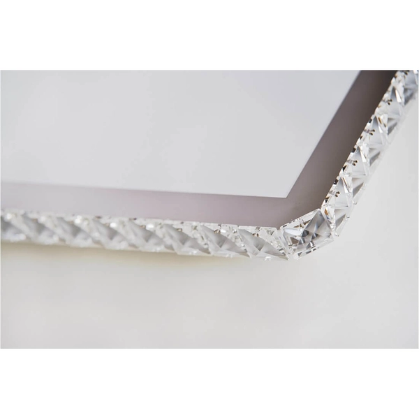 Nasufitowa plafoniera Gallan AZ1595 Azzardo LED 37W 3100K crystals srebrna