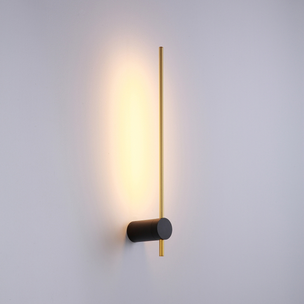 Kinkiet modernistyczny Wand 646601135 Elkim LED 6W 3000K spider złoty czarna