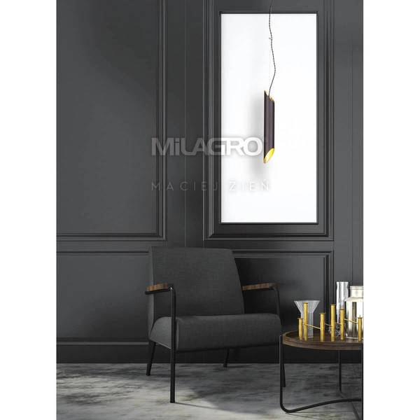 Wisząca lampa Libra MZ5009 Milagro punktowa sopelek czarny złoty