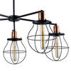 Zwis industrialny do kuchni Manufacture 9738 czarna lampa klatki
