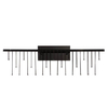 Lampa ścienna do salonu HUARAZ LE44449 LED 11W 3000K czarna