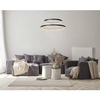 Czarna lampa wisząca Vidal rings LED 92W 2700K zwis do jadalni