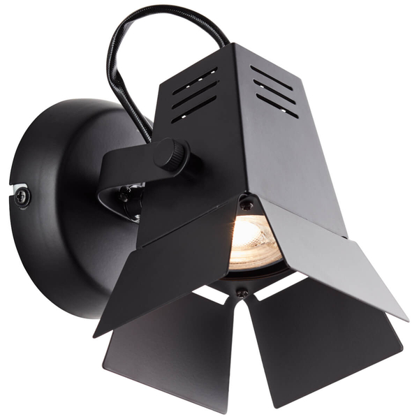 Ścienna lampa regulowana filmowa Movie G08910/76 reflektor czarna matowa