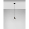 Okrągła wisząca lampa LURVELA LE45128 LED 5W 3000K kula ball szara czarna