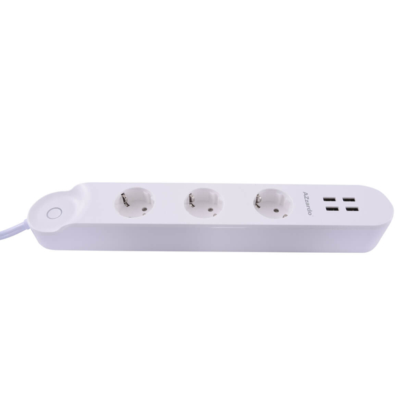 Potrójna listwa z gniazdkami POWER AZ3477 Azzardo wifi biały