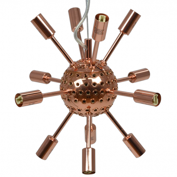 Wisząca lampa dekoracyjna Sirius AZ2118+AZ2120 Azzardo gwiazda miedziana