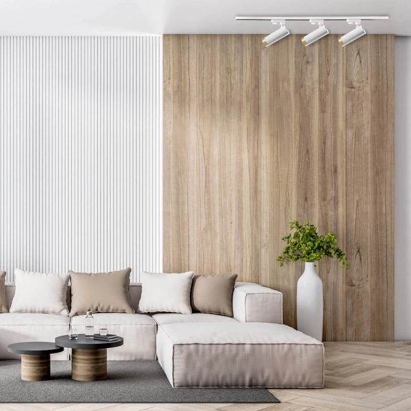 1-fazowy sufitowy zestaw szynowy FADO 325884 podłużne tuby białe złote