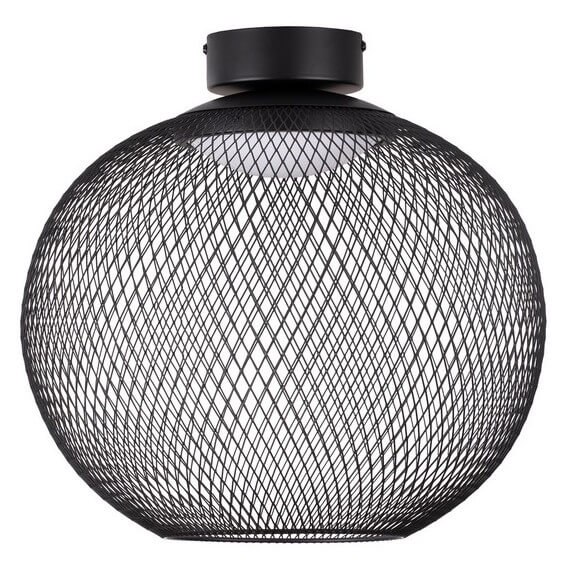 Okrągła lampa nasufitowa RITA LE44255 LED 19W 3000K jadalniana czarna