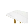 Stół do jadalni ODEON biały złoty KH1501100241 ceramiczny szer. 180 cm
