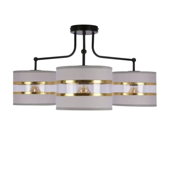 Sufitowa lampa z abażurami Andy 33-00514 biały złoty czarny