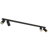 Regulowana lampa sufitowa Mono 7768 reflektorki hol czarne złote