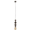 Modernistyczna lampa zwisająca Tower Brown 10703 do salonu brązowy
