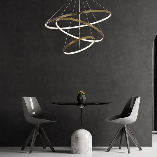 Wisząca lampa ringi LEA 330031 LED 60W 4000K pierścienie złote