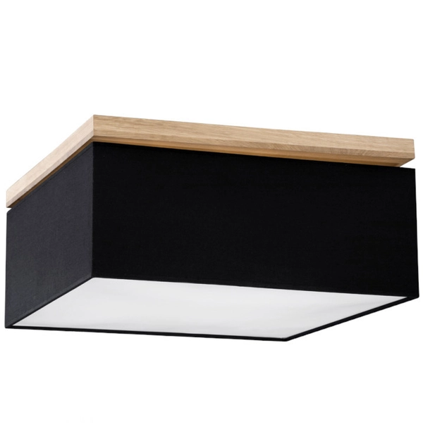 Sufitowa lampa VERTIGA 34523474 kwadratowa skandynawski plafon loft czarny