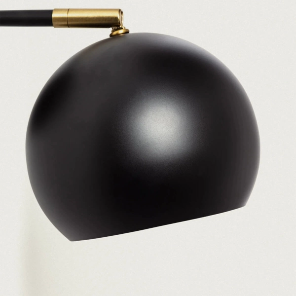 Metalowa lampa ścienna Librio ABR-KWS-E27 Abruzzo czarny złoty