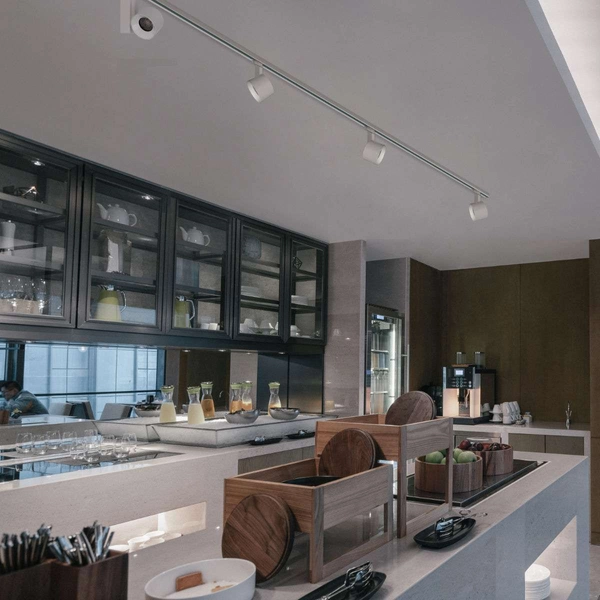 Reflektorowa LAMPA sufitowa NEA 8747 Nowodvorski okrągła OPRAWA metalowa LED 40W 4000K do systemu szynowego 3 - fazowego biał