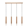 Wisząca lampa skandynawska Madera drewniane tuby do jadalni