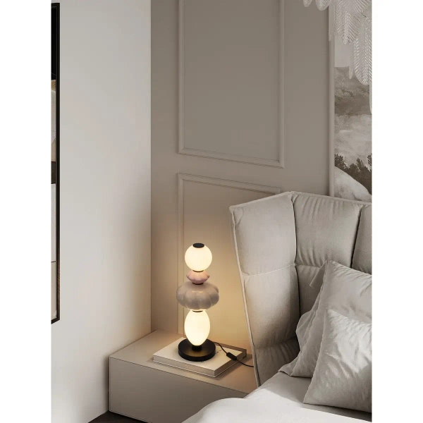Ściemnialna lampka nocna CASURNO LE45224 LED 16W 3000K różowa beżowa