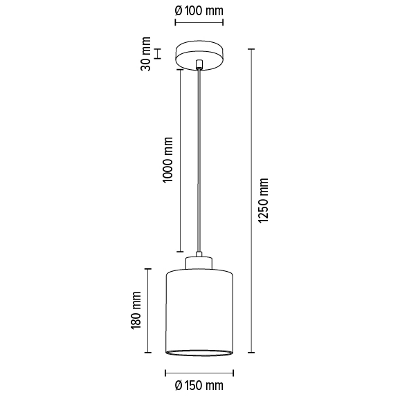 Skandynawska lampa wisząca ZEFIR 111860174 loft szklany zwis biały drewno