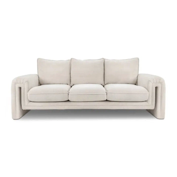 Sofa tapicerowana KELLY beżowa KH1501100164 wys. 90 cm do salonu