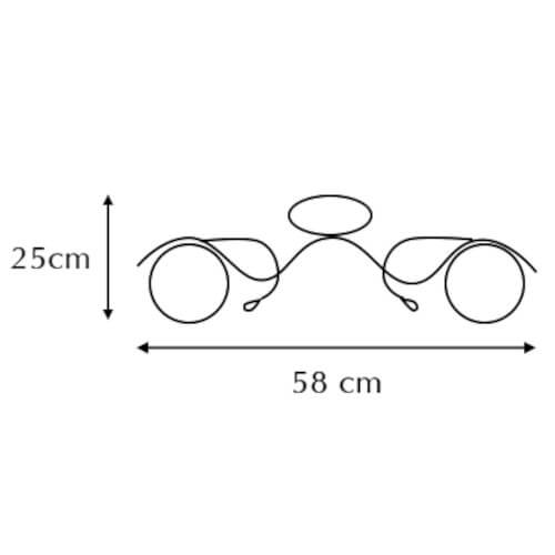 Sufitowa lampa klasyczna 8758/2 8C do jadalni chrom
