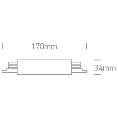 Prosty łącznik zasilający 3-fazowy MYL.00058 czarny