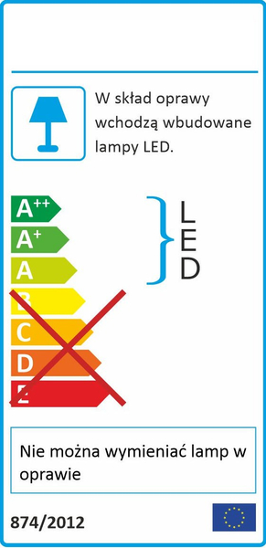 Wisząca lampa ring ROTTO OR80773 Orlicki LED 50W 4000K do sypialni biała