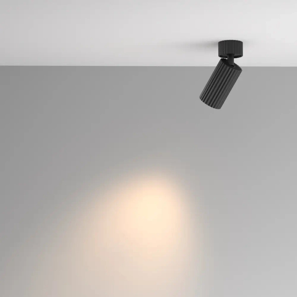 Loftowa tubka lampa sufitowa Calipso C108CL-01-GU10-B czarna
