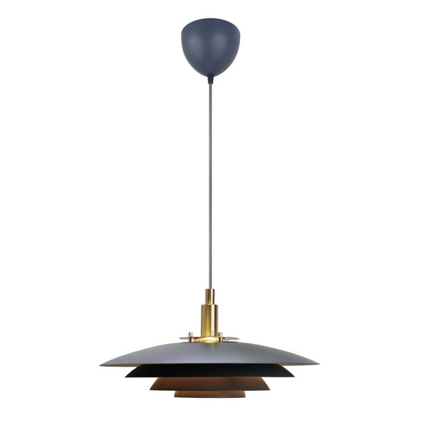 Wisząca lampa nad stół Bretagne 39489910 do jadalni szary