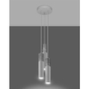 Nowoczesna lampa wisząca SL.1080 kaskada tuby szare białe
