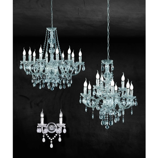 Wisząca lampa świecznikowa Luster R1170-00 RL Light cystals transparentna