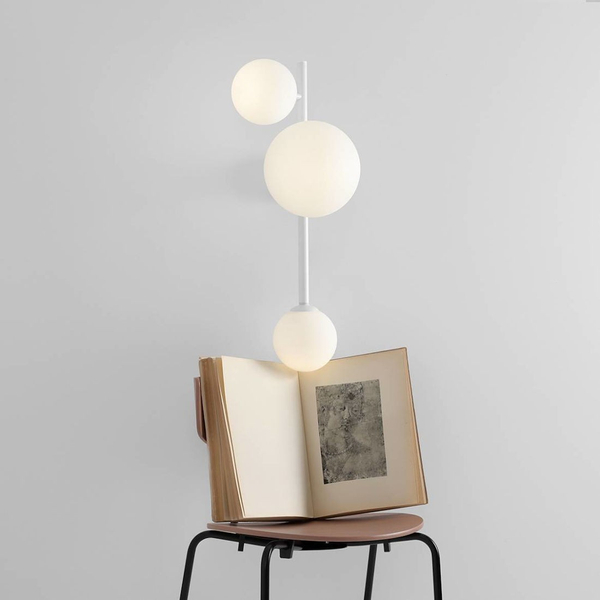 Ścienna lampa nowoczesna DIONE 1092Y Aldex szklane kule balls białe