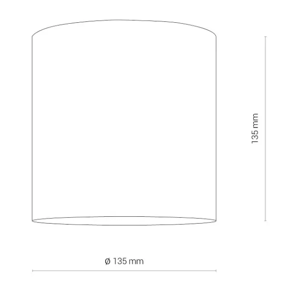 Sufitowa lampa metalowa CL IOS 8733 LED 30W 3000K tubka czarna