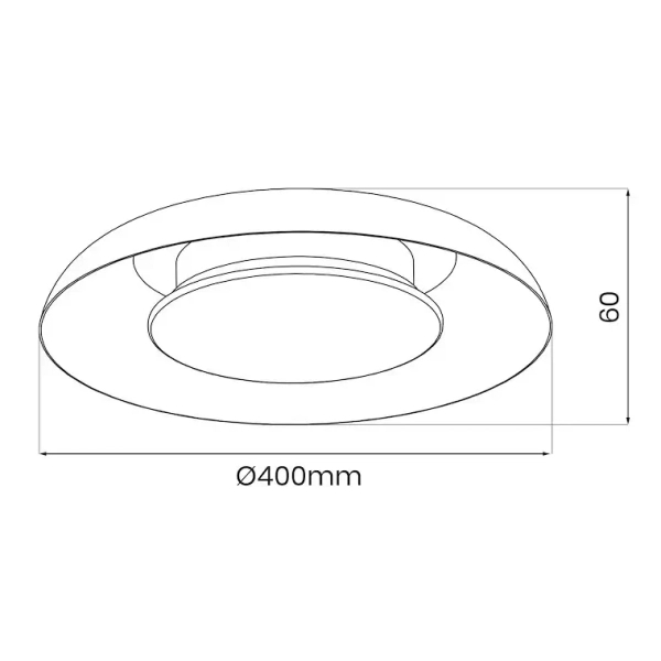 Ledowa lampa sufitowa Piattino ML1810 LED 30W 3000-6000K okrągły biały