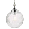 Wisząca lampa kulista Tamara TAM0150-IP44 szklana na łańcuchu IP44 chrom